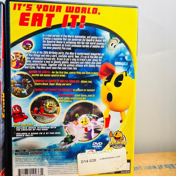 Pac-Man World 2 & 3 PS2 (Sony PlayStation 2, 2002) retro/vintage video gamec - Picture 11 of 16